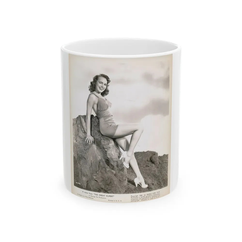 Terry Moore #721 (Vintage Female Icon) White Coffee Mug-11oz-Go Mug Yourself