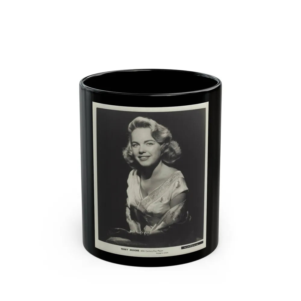 Terry Moore #723 (Vintage Female Icon) Black Coffee Mug-11oz-Go Mug Yourself