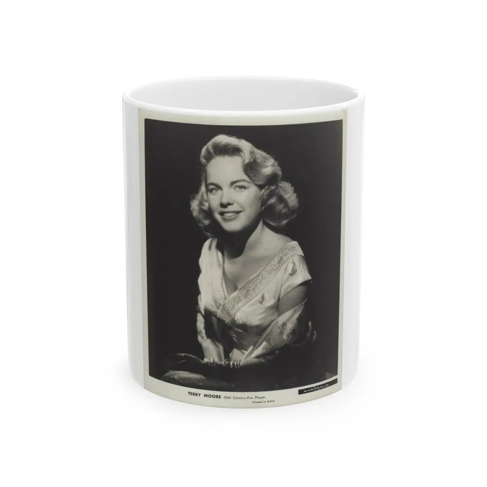 Terry Moore #723 (Vintage Female Icon) White Coffee Mug-11oz-Go Mug Yourself