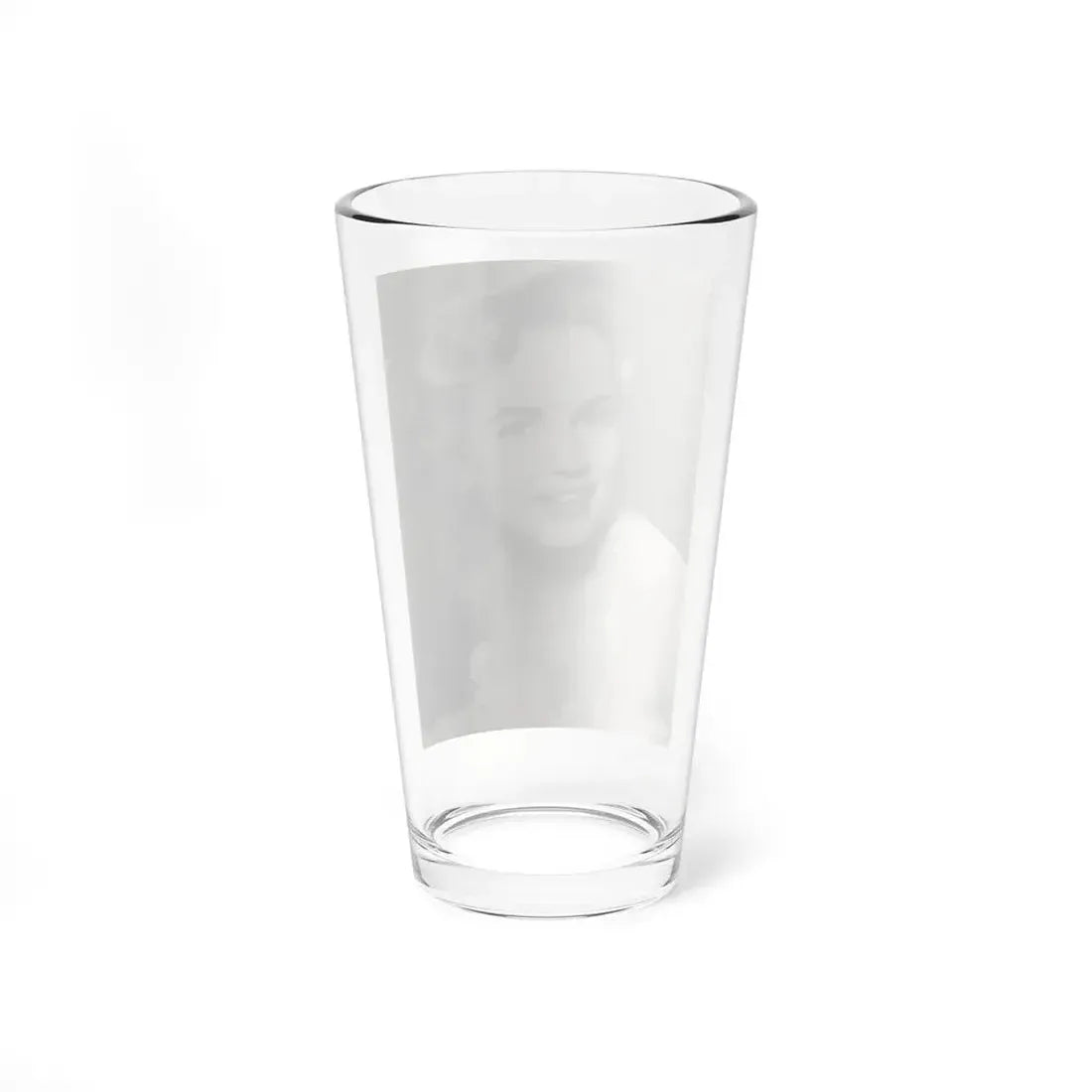Terry Moore #724 - Head & Upper Body B&W Glamour 50's Vintage Photo (Vintage Female Icon) Pint Glass 16oz - Go Mug Yourself