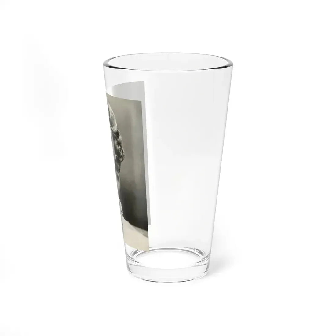 Terry Moore #724 - Head & Upper Body B&W Glamour 50's Vintage Photo1 (Vintage Female Icon) Pint Glass 16oz - Go Mug Yourself