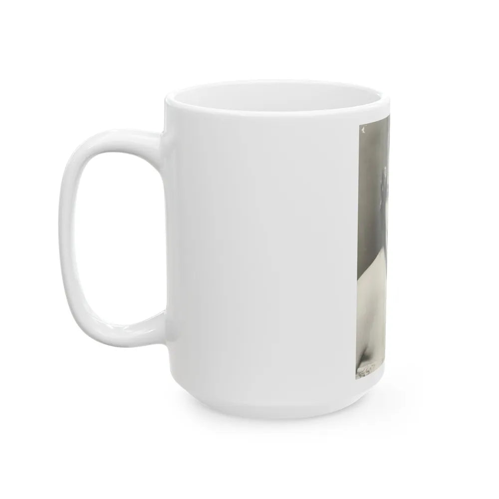 Terry Moore #724 - Head & Upper Body B&W Glamour 50's Vintage Photo (Vintage Female Icon) White Coffee Mug-Go Mug Yourself