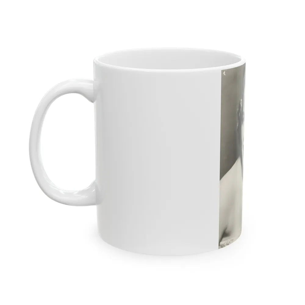 Terry Moore #724 - Head & Upper Body B&W Glamour 50's Vintage Photo (Vintage Female Icon) White Coffee Mug-Go Mug Yourself