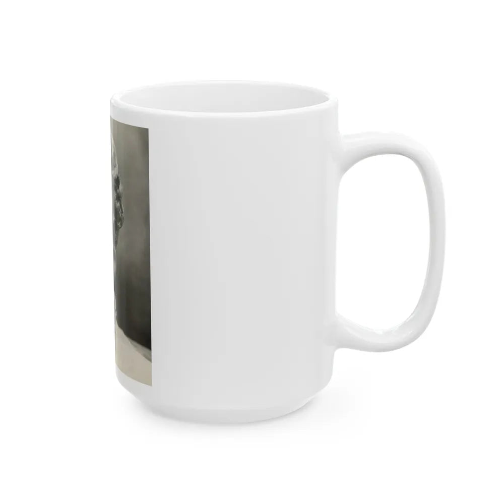 Terry Moore #724 - Head & Upper Body B&W Glamour 50's Vintage Photo1 (Vintage Female Icon) White Coffee Mug-Go Mug Yourself