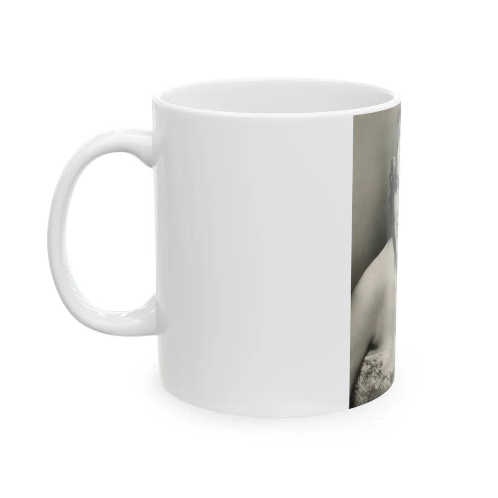 Terry Moore #724 - Head & Upper Body B&W Glamour 50's Vintage Photo1 (Vintage Female Icon) White Coffee Mug-Go Mug Yourself