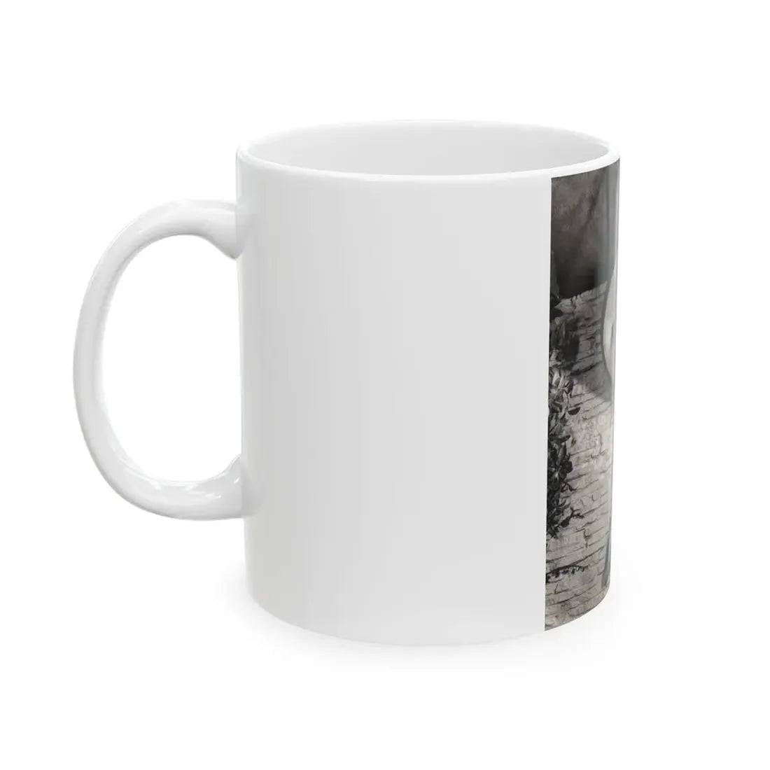 Terry Moore #732 - 8x10 1953 B&W Two Piece Full Body Swimsuit Barefoot Cheesecake Photo from 20th Century Fox Photo Shoot (Vintage Female Icon) White Coffee Mug - Go Mug Yourself