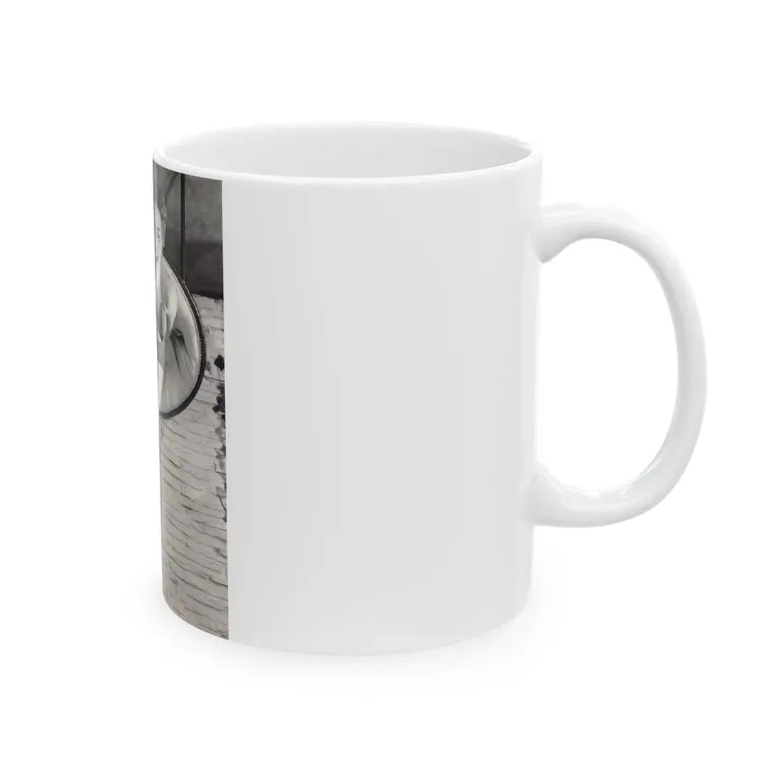 Terry Moore #732 - 8x10 1953 B&W Two Piece Full Body Swimsuit Barefoot Cheesecake Photo from 20th Century Fox Photo Shoot (Vintage Female Icon) White Coffee Mug - Go Mug Yourself
