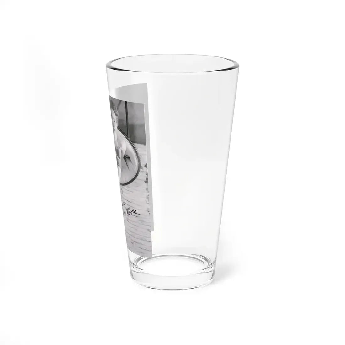 Terry Moore #732 - 8x10 1953 B&W Two Piece Full Body Swimsuit Barefoot Cheesecake Photo from 20th Century Fox Photo Shoot1 (Vintage Female Icon) Pint Glass 16oz - Go Mug Yourself