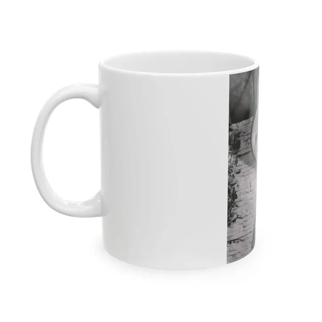 Terry Moore #732 - 8x10 1953 B&W Two Piece Full Body Swimsuit Barefoot Cheesecake Photo from 20th Century Fox Photo Shoot1 (Vintage Female Icon) White Coffee Mug - Go Mug Yourself