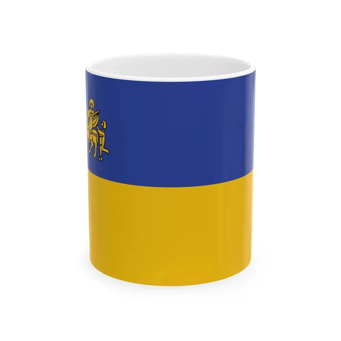 Tessenderlo vlag (Belgium) White Coffee Mug 11oz - Go Mug Yourself