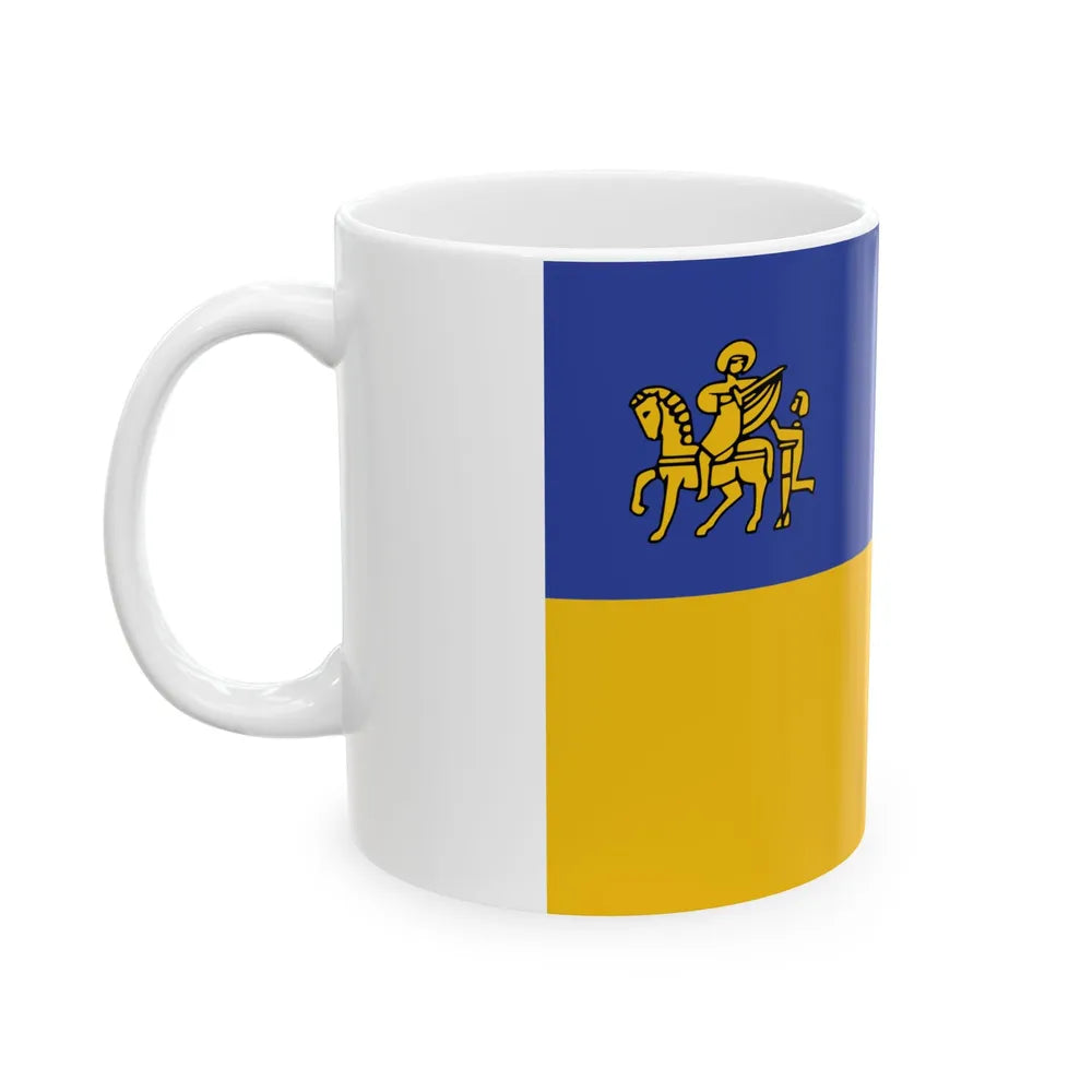 Tessenderlo vlag (Belgium) White Coffee Mug - Go Mug Yourself