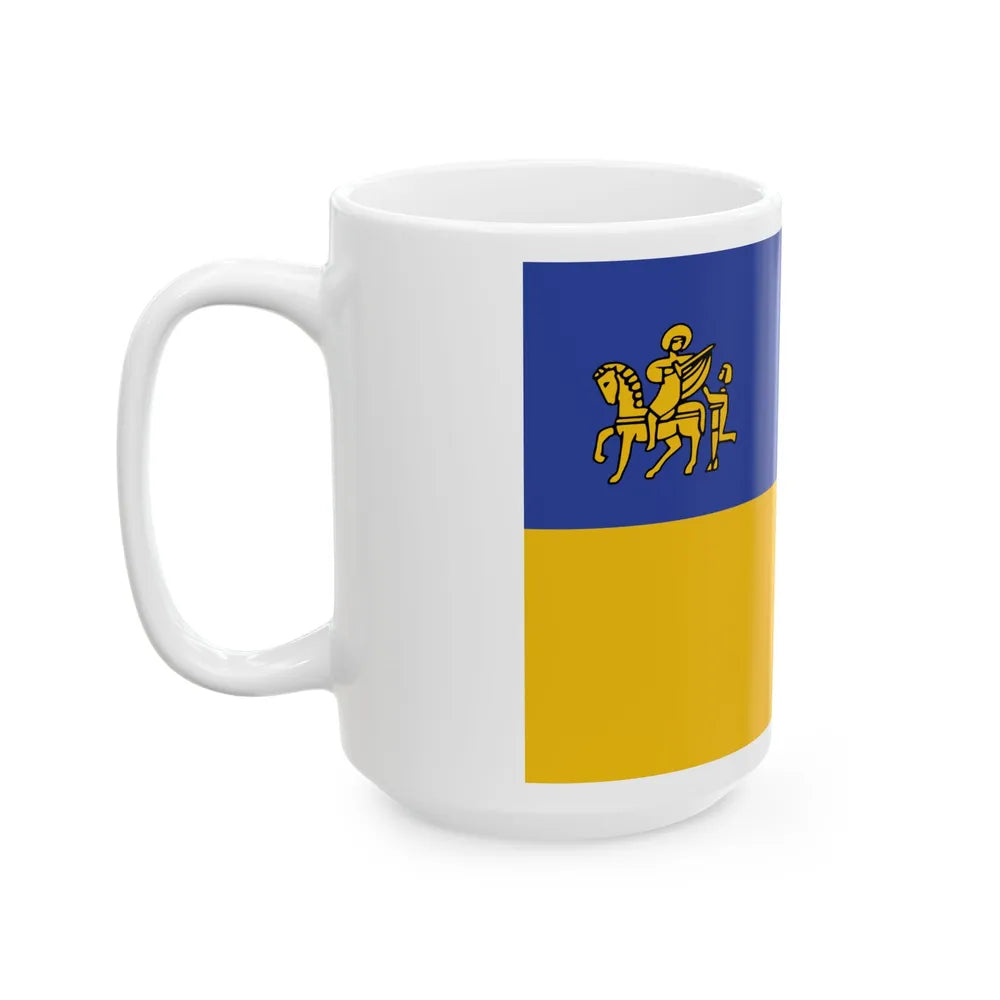 Tessenderlo vlag (Belgium) White Coffee Mug - Go Mug Yourself