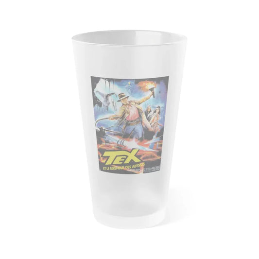 TEX AND THE LORD OF THE DEEP 1985 Movie Poster - Frosted Pint Glass 16oz Default Title - Go Mug Yourself