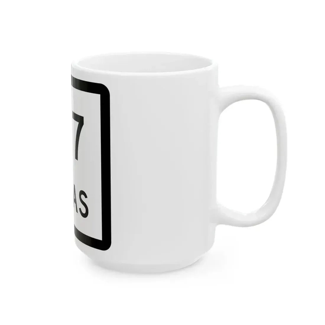 Texas 127 (Texas) (Road Sign) White Coffee Mug - Go Mug Yourself