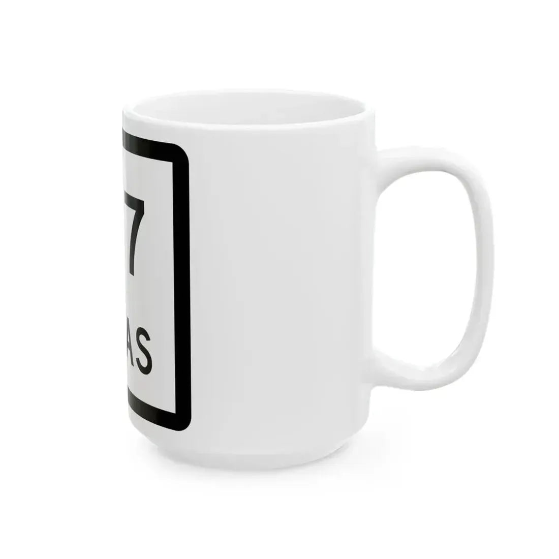 Texas 147 (Texas) (Road Sign) White Coffee Mug - Go Mug Yourself