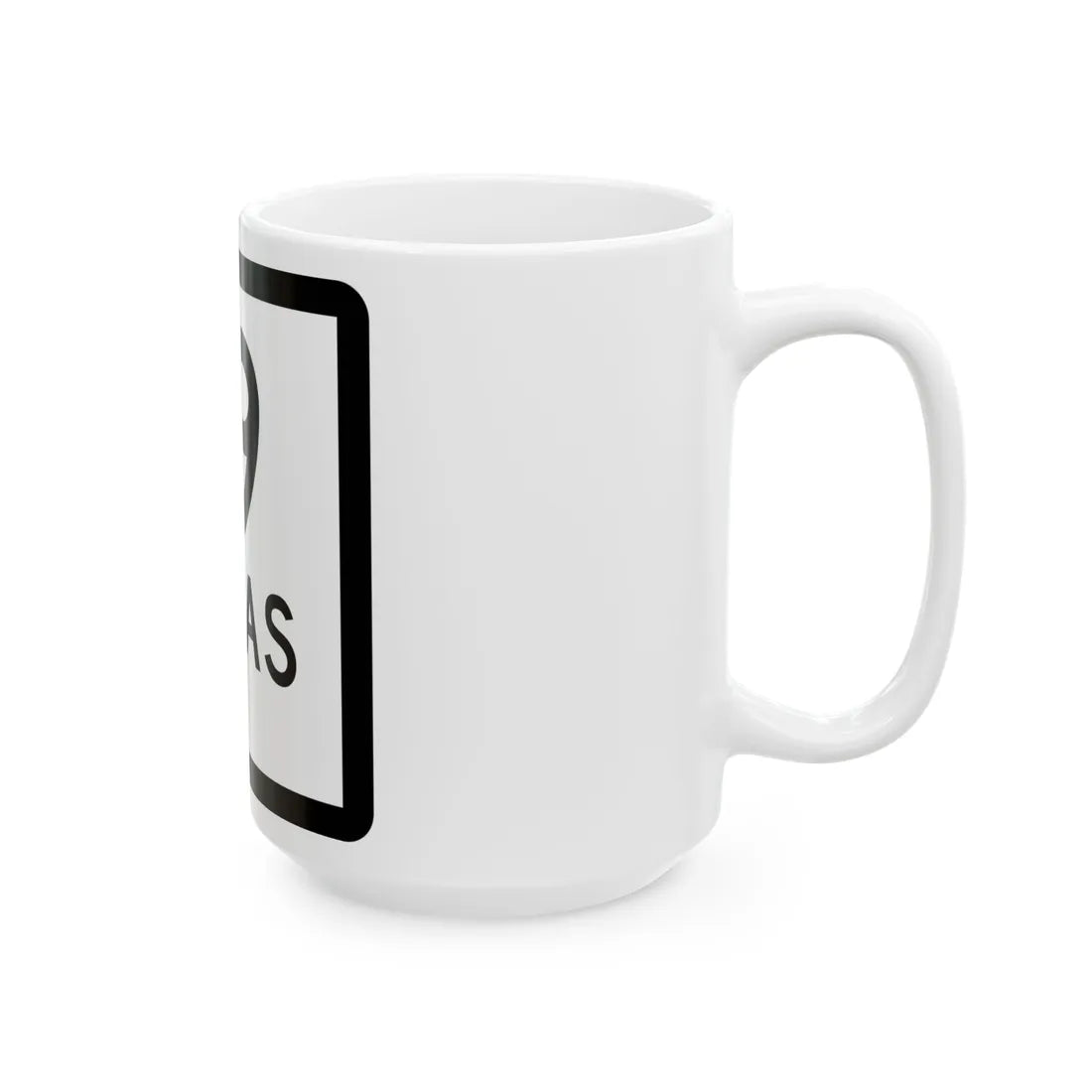 Texas 19-J (Texas) (Road Sign) White Coffee Mug - Go Mug Yourself