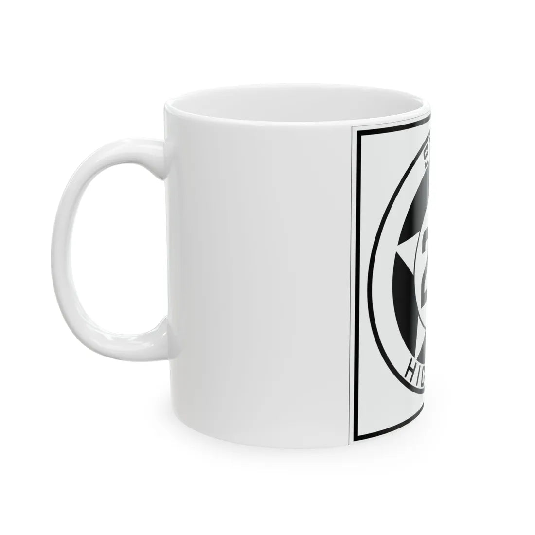 Texas 23 1935 (Texas) (Road Sign) White Coffee Mug - Go Mug Yourself
