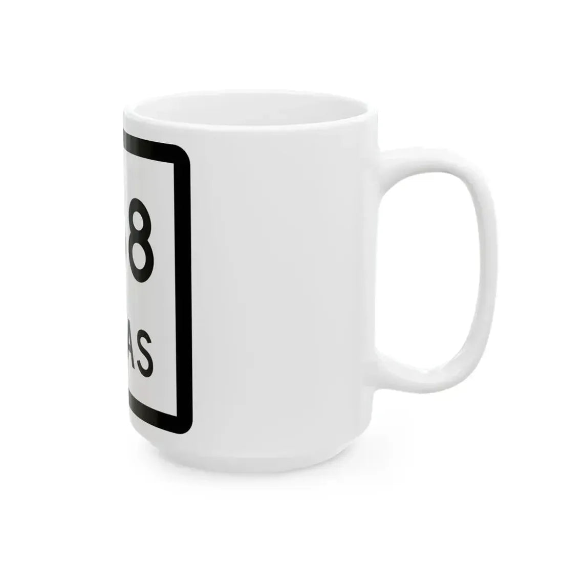 Texas 268 (Texas) (Road Sign) White Coffee Mug - Go Mug Yourself