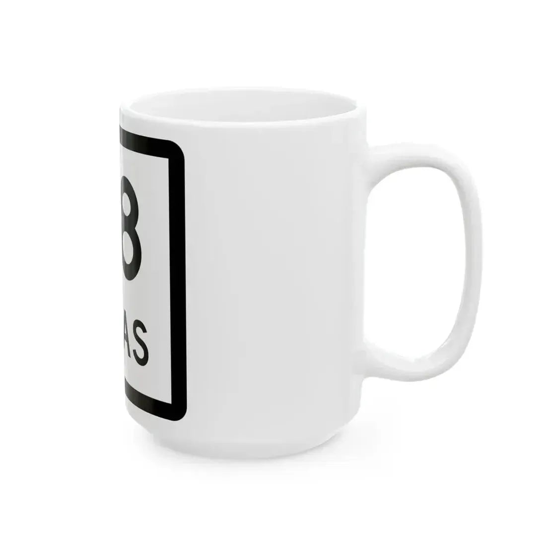 Texas 48 (Texas) (Road Sign) White Coffee Mug - Go Mug Yourself