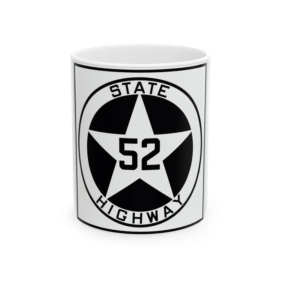 Texas 52 1917 (Texas) (Road Sign) White Coffee Mug 11oz - Go Mug Yourself