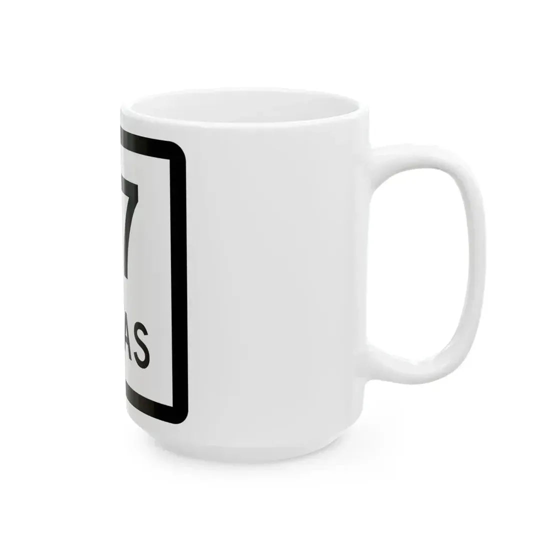 Texas 97 (Texas) (Road Sign) White Coffee Mug - Go Mug Yourself