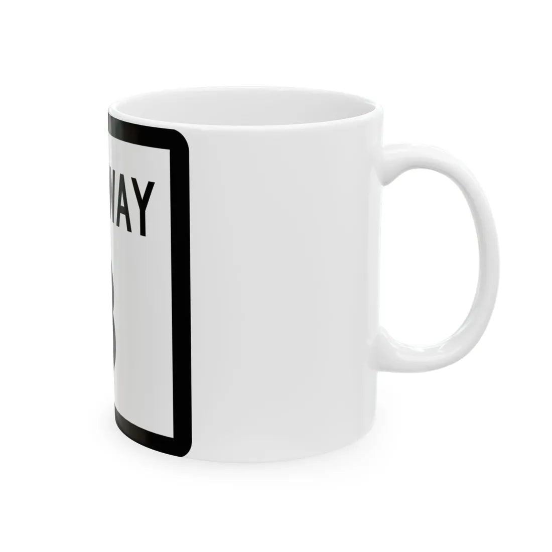 Texas Beltway 8 (Texas) (Road Sign) White Coffee Mug - Go Mug Yourself