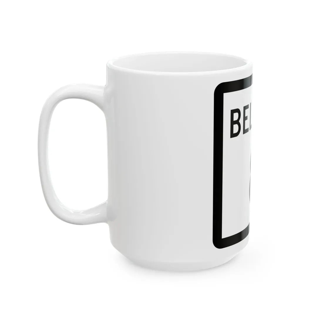Texas Beltway 8 (Texas) (Road Sign) White Coffee Mug - Go Mug Yourself