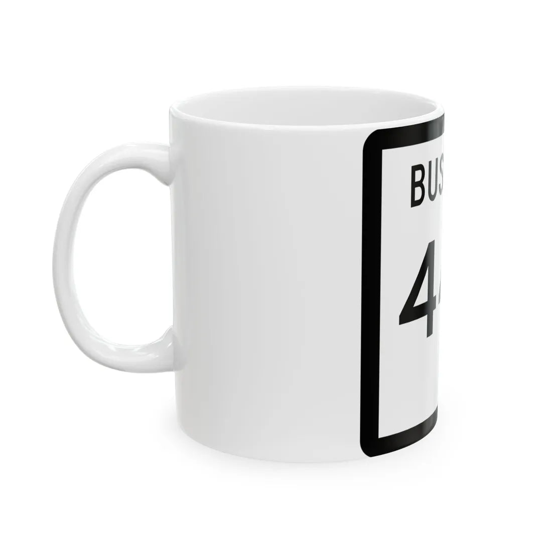 Texas Business XXX-X (Texas) (Road Sign) White Coffee Mug - Go Mug Yourself