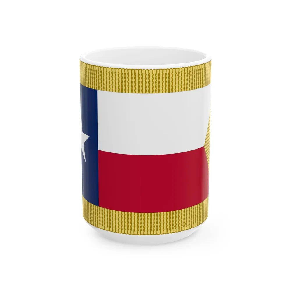 Texas Civil War Guidon (United States) White Coffee Mug 15oz - Go Mug Yourself