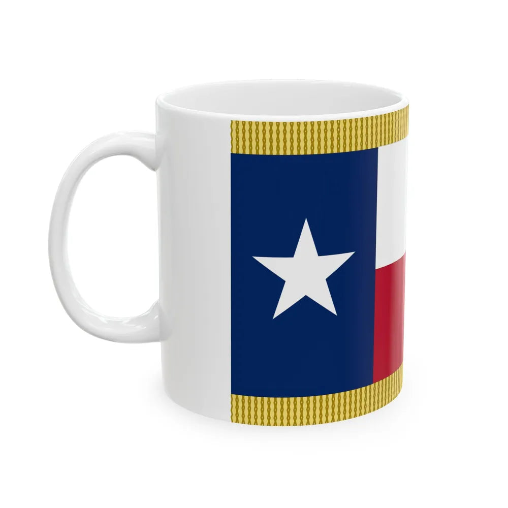 Texas Civil War Guidon (United States) White Coffee Mug - Go Mug Yourself