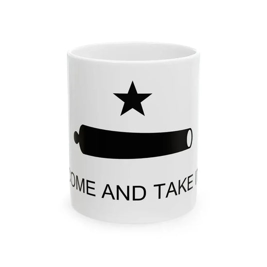 Texas Flag Come and Take It (United States) White Coffee Mug 11oz - Go Mug Yourself