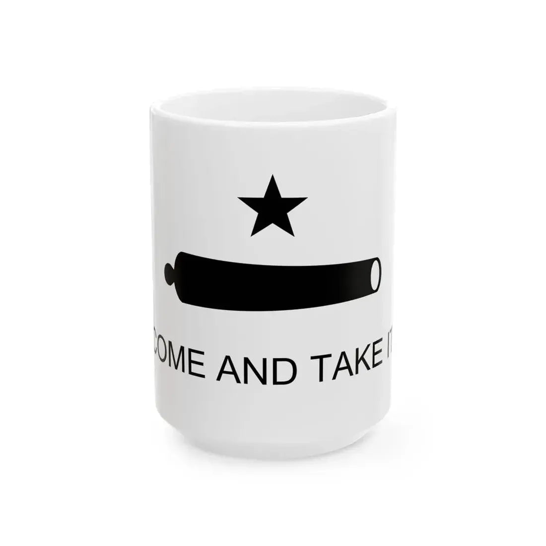 Texas Flag Come and Take It (United States) White Coffee Mug 15oz - Go Mug Yourself