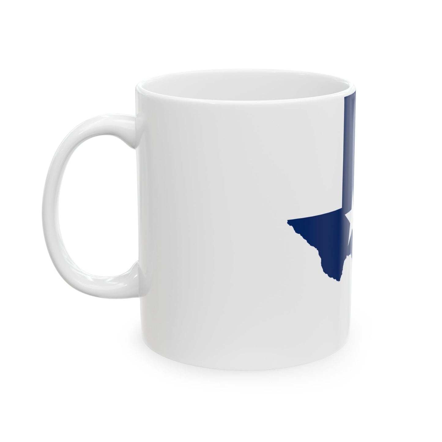 Texas flag map (United States) White Coffee Mug-Go Mug Yourself