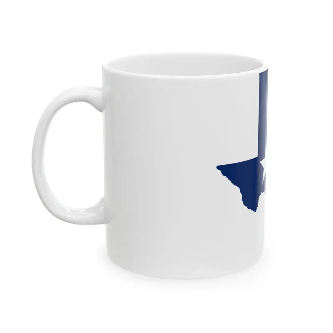 Texas flag map (United States) White Coffee Mug - Go Mug Yourself