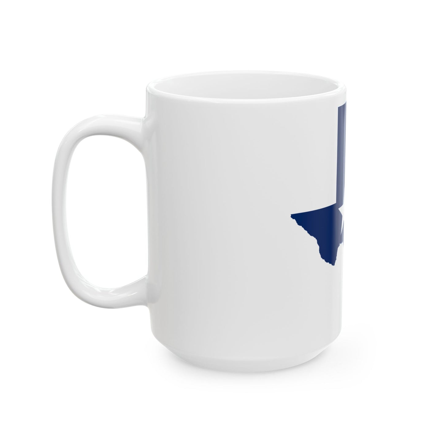 Texas flag map (United States) White Coffee Mug-Go Mug Yourself