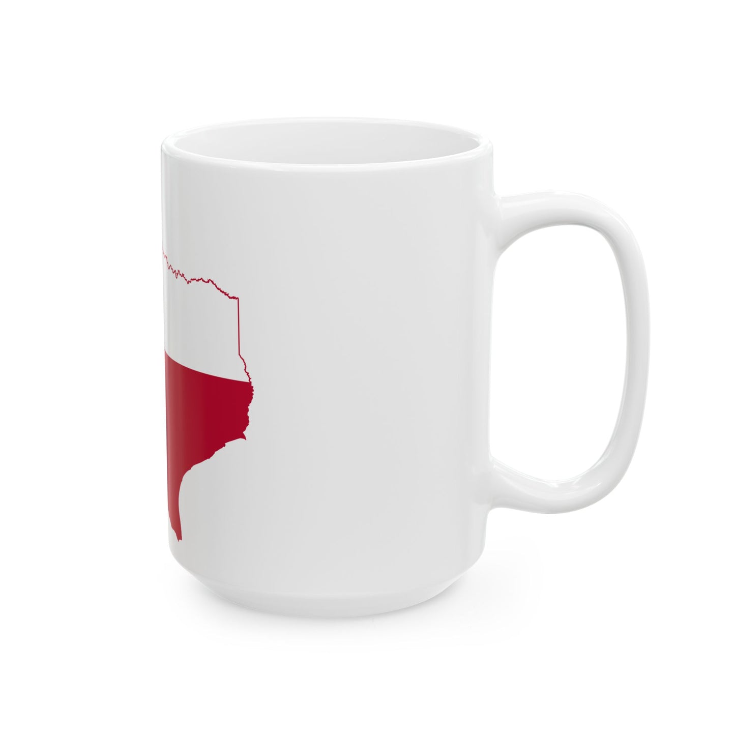 Texas flag map (United States) White Coffee Mug-Go Mug Yourself