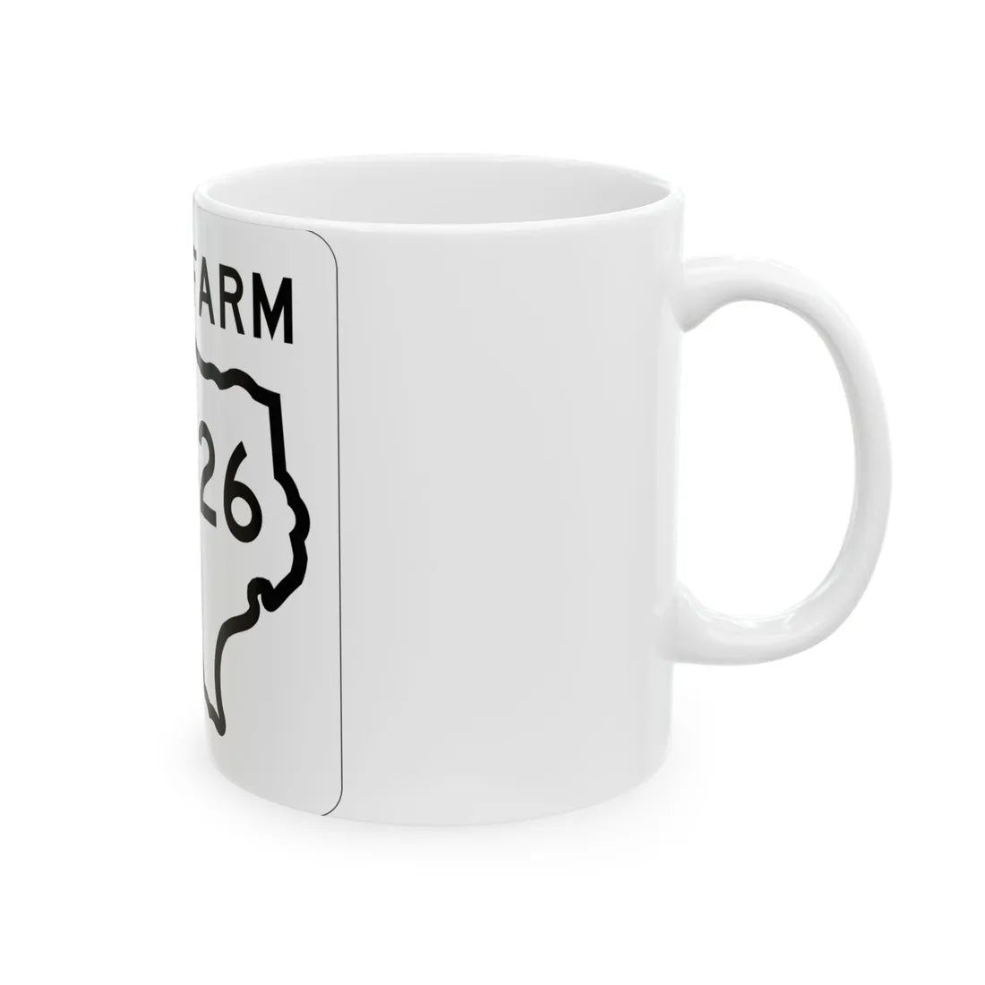 Texas FM 1526 1956 (Texas) (Road Sign) White Coffee Mug - Go Mug Yourself