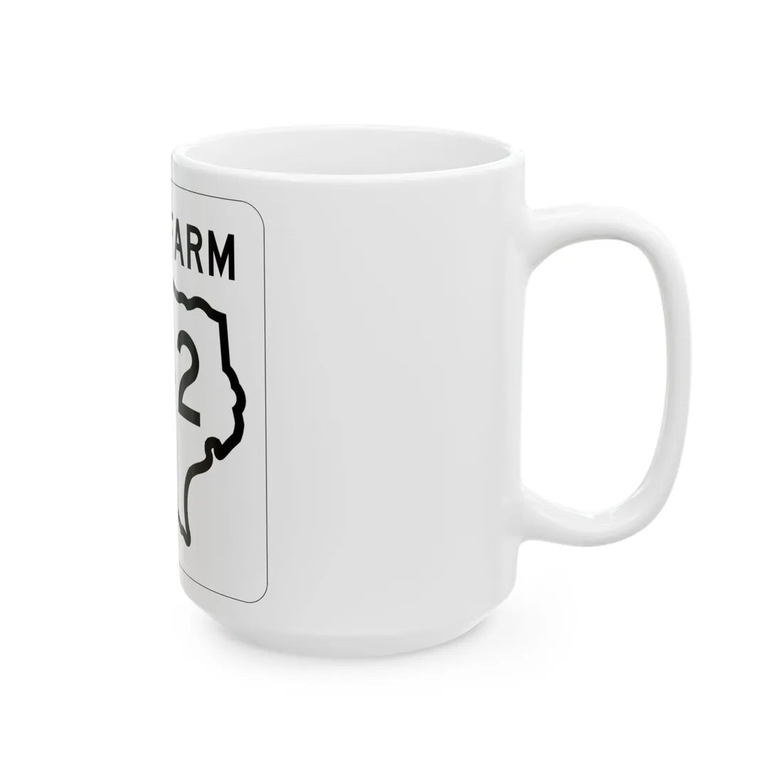 Texas FM 42 1956 (Texas) (Road Sign) White Coffee Mug - Go Mug Yourself