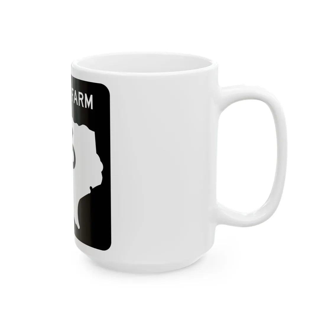 Texas FM 6 (Texas) (Road Sign) White Coffee Mug - Go Mug Yourself