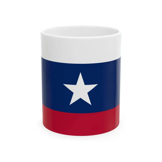 Texas Pilot Flag 1839-1845 (United States) White Coffee Mug 11oz - Go Mug Yourself