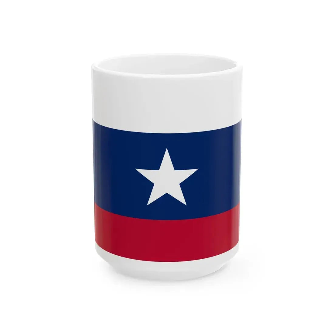 Texas Pilot Flag 1839-1845 (United States) White Coffee Mug 15oz - Go Mug Yourself