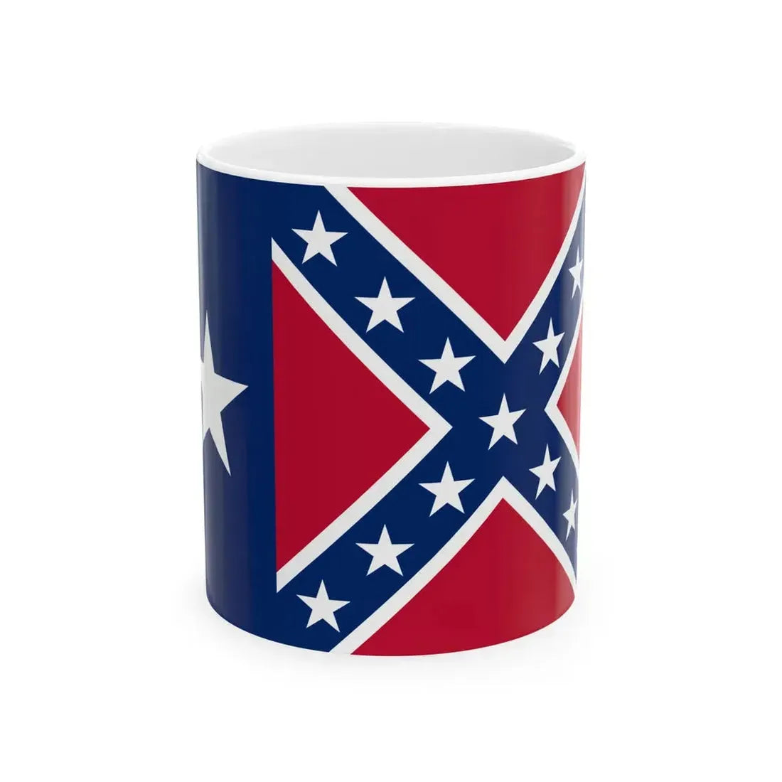 Texas Rebel Confederate (United States) White Coffee Mug 11oz - Go Mug Yourself