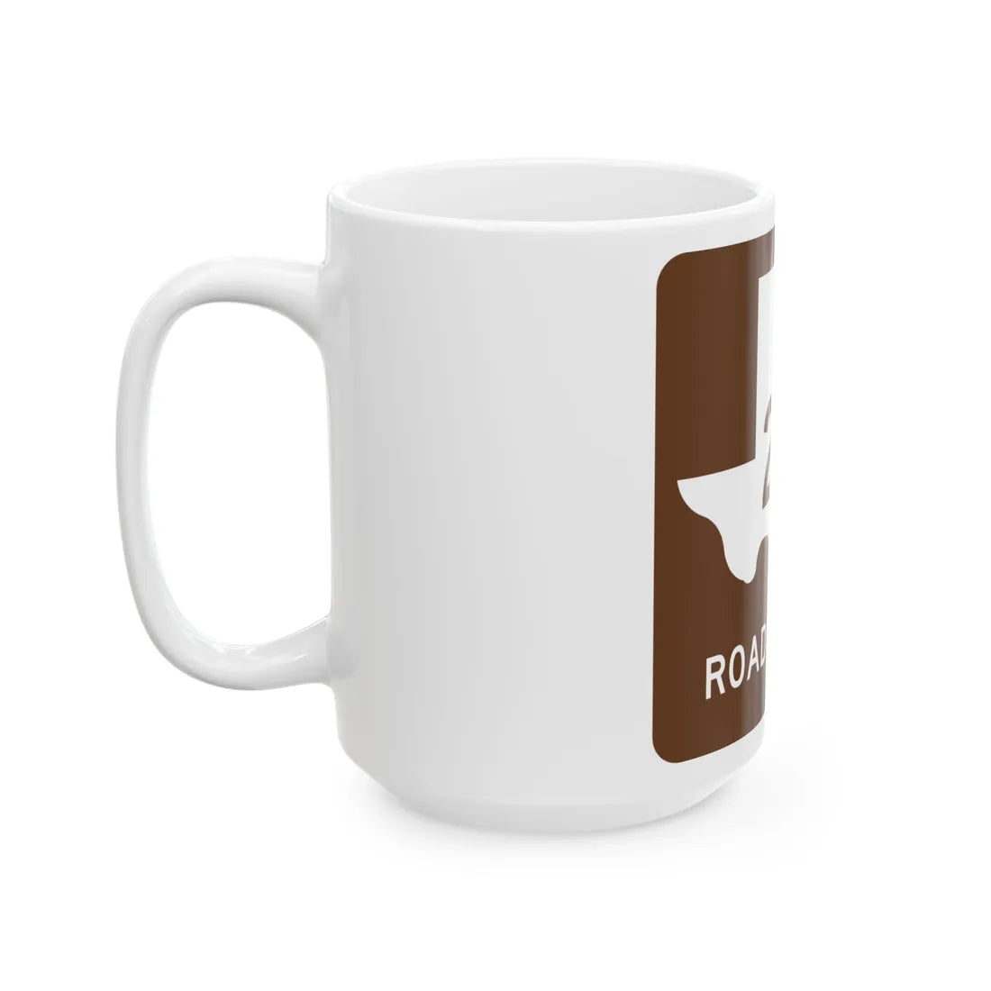 Texas Recreational Road 255 (Texas) (Road Sign) White Coffee Mug - Go Mug Yourself