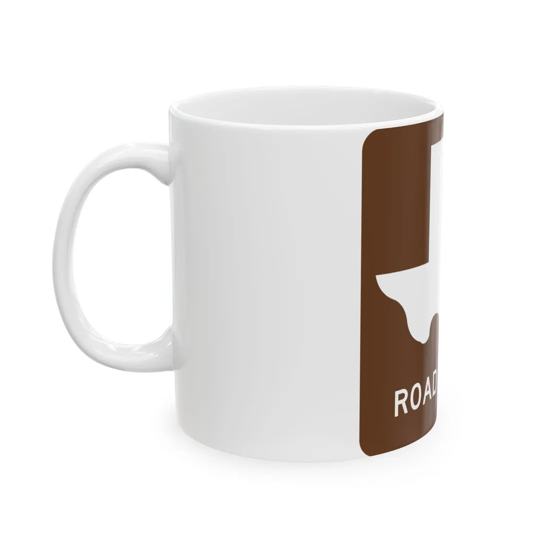 Texas Recreational Road 7 (Texas) (Road Sign) White Coffee Mug - Go Mug Yourself
