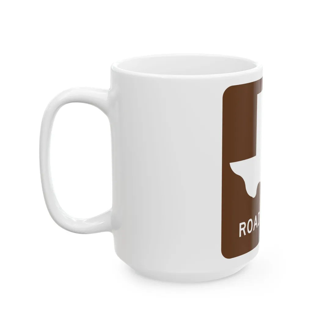 Texas Recreational Road 7 (Texas) (Road Sign) White Coffee Mug - Go Mug Yourself