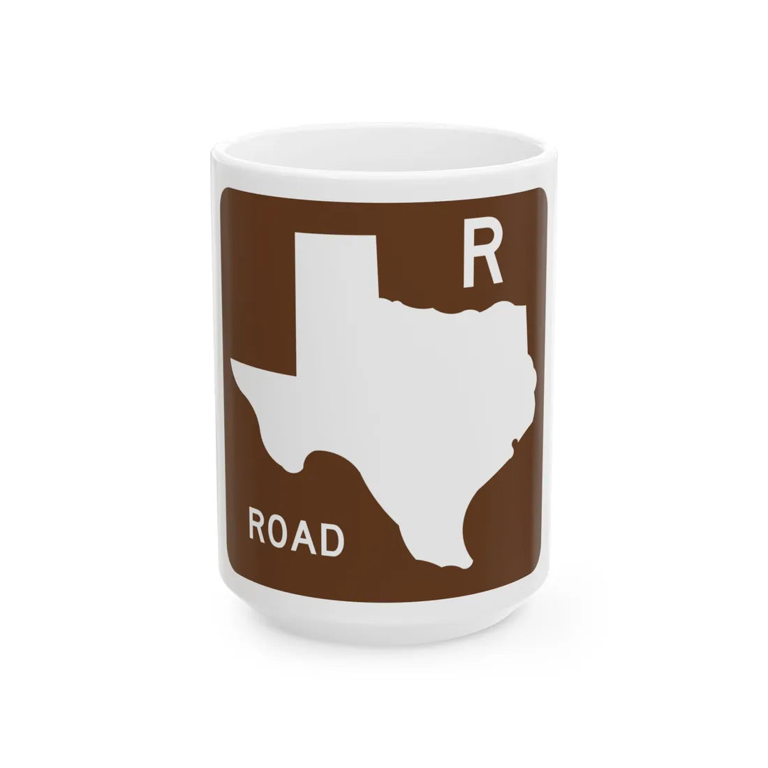 Texas Recreational Road blank (Texas) (Road Sign) White Coffee Mug 15oz - Go Mug Yourself