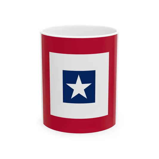 Texas Revenue Service Flag 1839-1845 (United States) White Coffee Mug 11oz - Go Mug Yourself