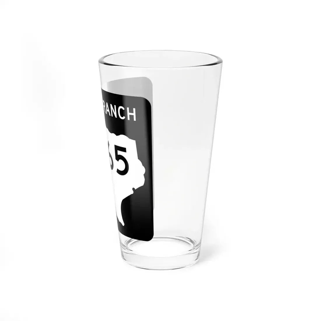 Texas RM 965 (Texas) (Road Sign) Pint Glss 16oz - Go Mug Yourself