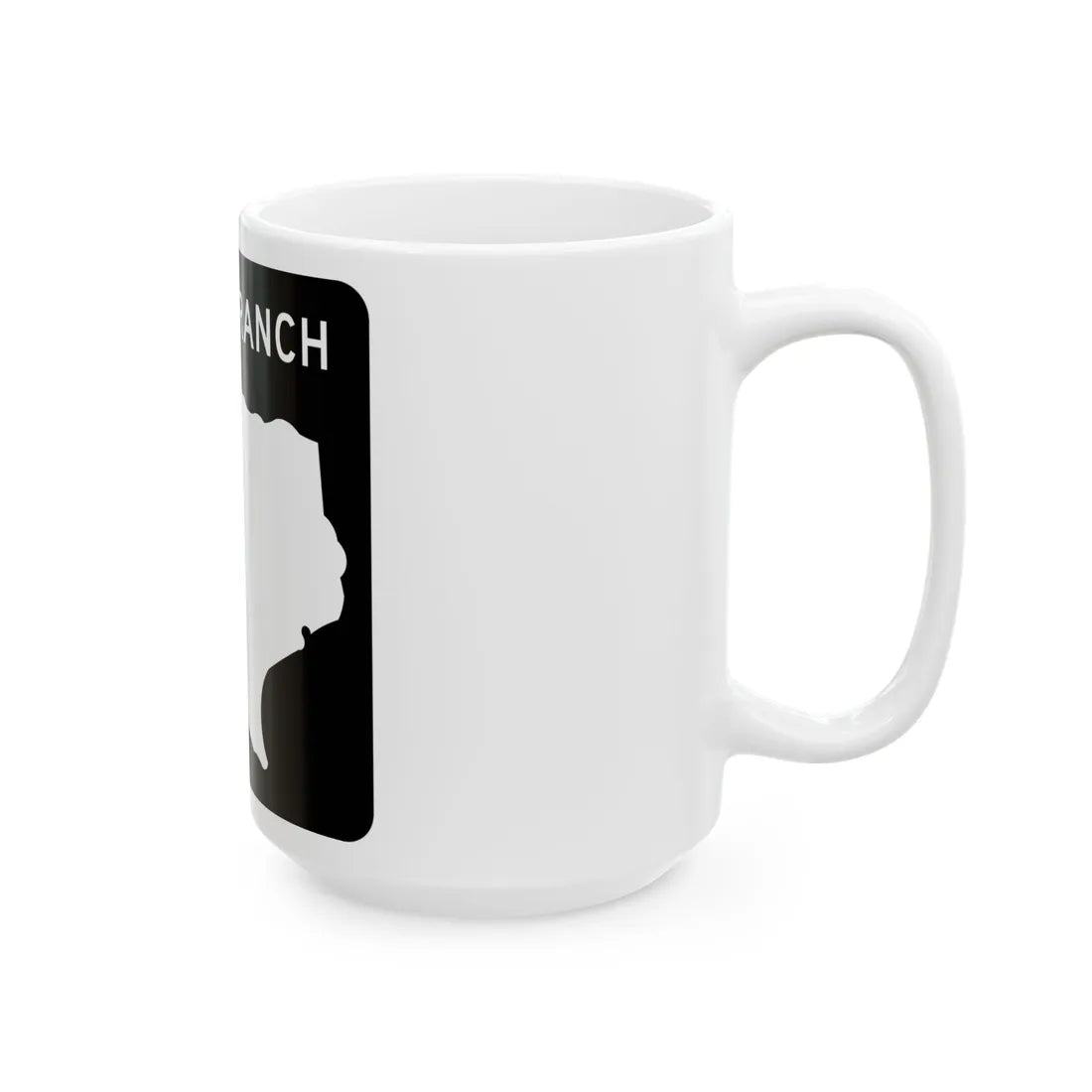 Texas RM blank (Texas) (Road Sign) White Coffee Mug - Go Mug Yourself