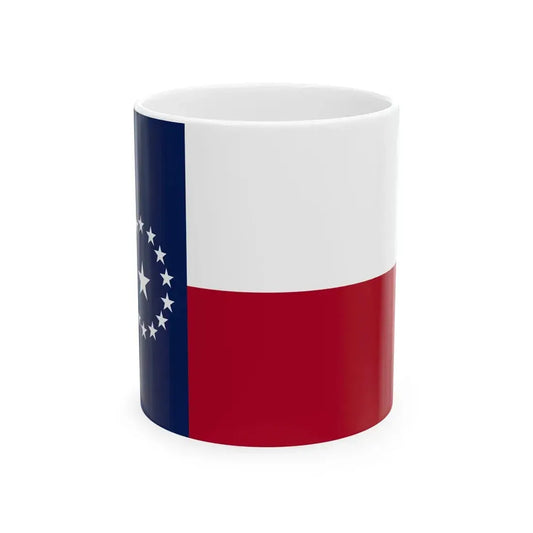 Texas Secession Flag Variant 1 (United States) White Coffee Mug 11oz - Go Mug Yourself